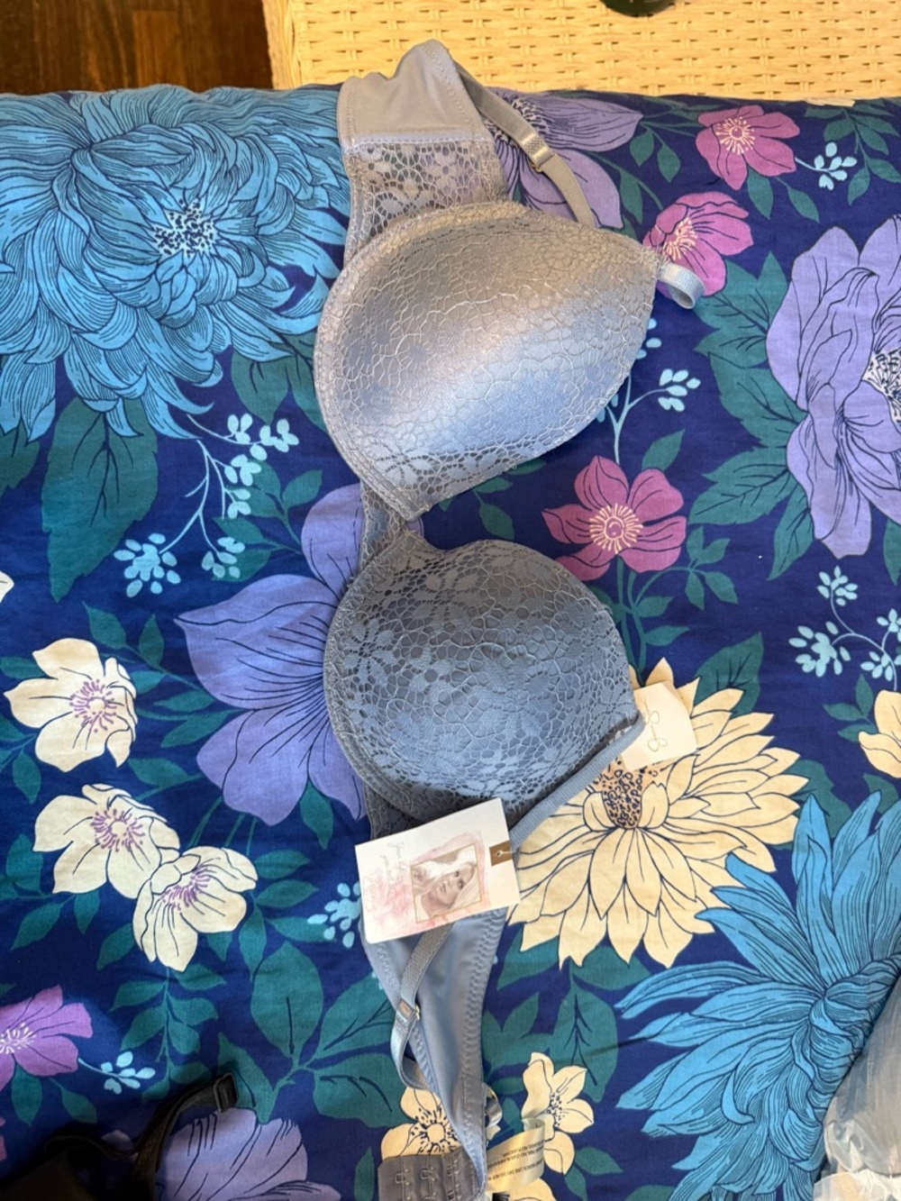 Jessica Simpson Light Gray Lace T-Shirt Bra